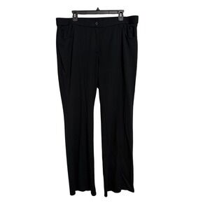 J. Jill Wearever Collection Black Straight Leg Knit Pants Womens 2X Career